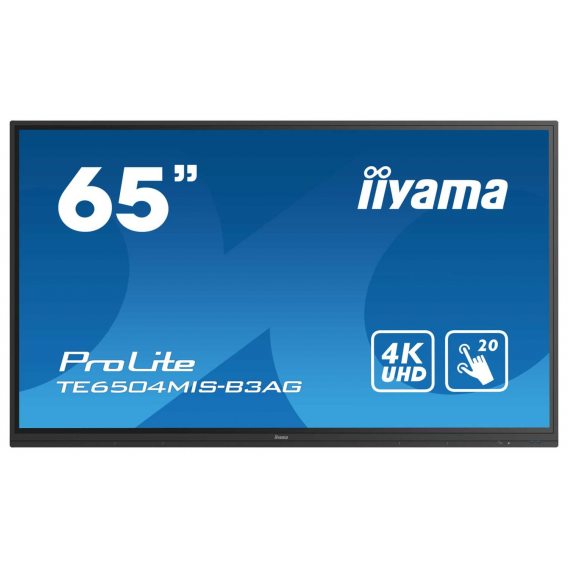 Широкоформатный дисплей (LFD) 65" 65" iiWare9, 20-Points PureTouch-IR Screen, 3840x2160, 4K UHD IPS panel, Full Metal Housing, Fan-less, Speakers