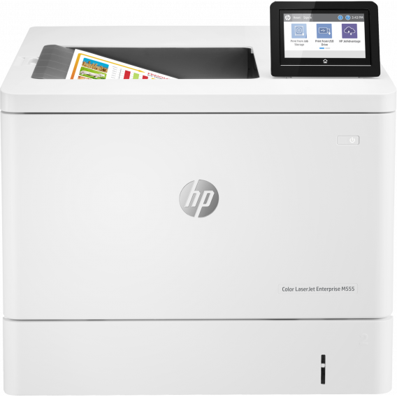 Принтер лазерный цветной HP 7ZU78A Color LaserJet Enterprise M555dn Printer (A4) HP ImageREt 3600, 38 (black)/38 (colour) ppm, 1 Gb/1,2Hhz, tray 650 pages, Duplex, 2x USB 2.0 Host, USB 2.0+Ethernet, duty cycle 80 000 pages