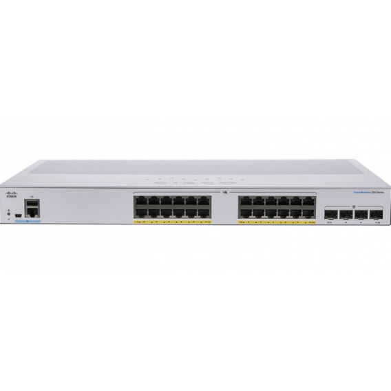 CBS250 Smart 24-port GE, PoE, 4x1G SFP