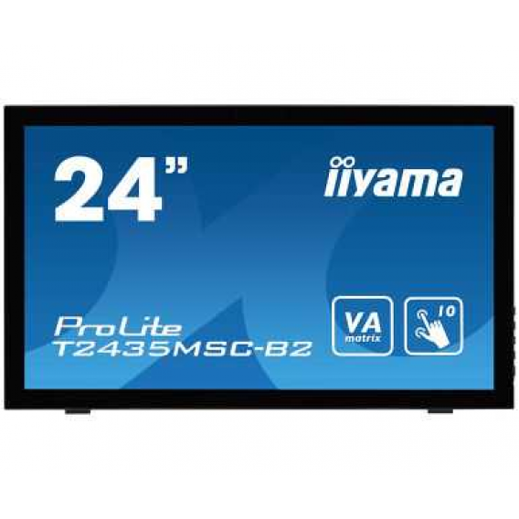 Монитор LCD 23.6'' [16:9] 1920х1080(FHD) VA, GLARE, TOUCH, 60 Гц, 250cd/m2, H178°/V178°, 3000:1, 12М:1, 16.7M, 6ms, DVI, HDMI, DP, USB-Hub, Tilt, Speakers, Webcam, 3Y, Black