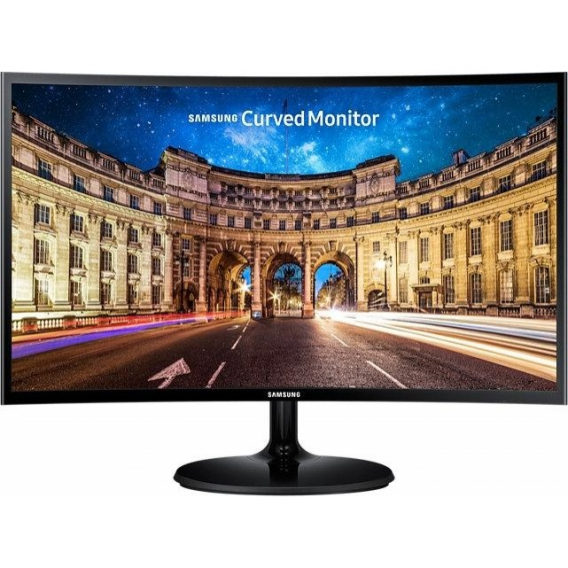 Монитор жидкокристаллический Samsung LC24F390FHIXCI 23,5" 16:09 1920x1080 60Hz VA, изогнутый 1800R, 250cd/m2, H178°/V178°, 3000:1, 4ms, VGA, HDMI