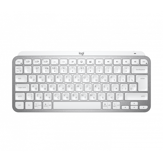 Клавиатура беспроводная Logitech MX Keys Mini Minimalist Wireless Illuminated Keyboard - PALE GREY - RUS - INTNL (M/N: YR0084)