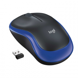 Мышь беспроводная Logitech M185 Blue (синяя