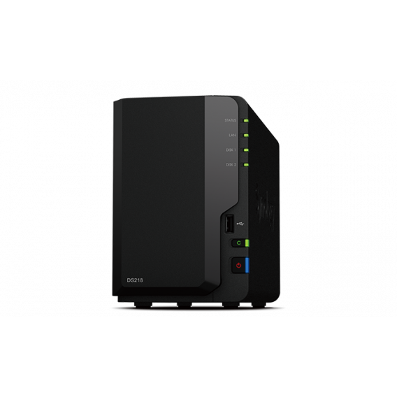 Сетевое оборудование Synology Сетевой накопитель NAS DiskStation DS218 2xHDD NAS-сервер All-in-1