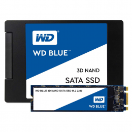 Твердотельный накопитель SSD WD Blue 3D NAND WDS500G2B0B 500ГБ M2.2280 SATA-III (TLC)