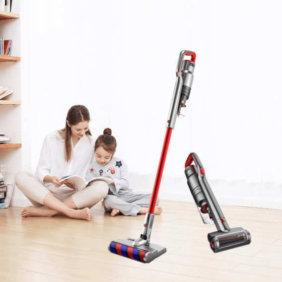 Пылесос вертикальный Jimmy JV65 Graphite+Red with mopping kit Cordless Vacuum Cleaner+charger ZD24W342060EU