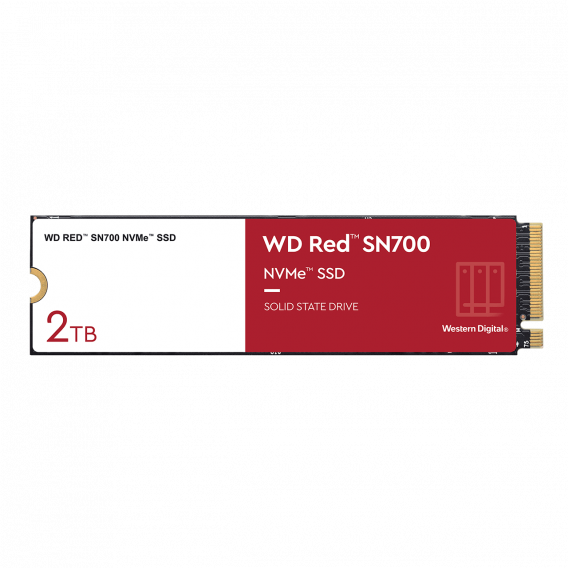 Твердотельный накопитель SSD WD Red SN700 NVMe WDS200T1R0C 2ТБ M2.2280 NVMe PCIe Gen3 8Gb/s