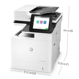 МФУ HP 7PS97A LaserJet Enterprise M635h (A4) Printer/Scanner/Copier/ADF/, 1200 dpi, 61 ppm., 1.5Gb+512Mb+500Gb HDD, 1.2 GHz, tray 100+550 pages, USB+Ethernet, Print+Scan Duplex, Duty 300K page