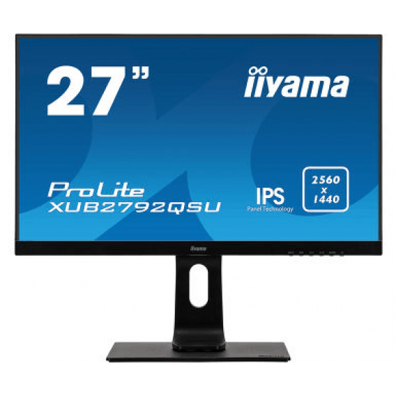 Монитор LCD 27'' 16:9 2560х1440(WQHD) IPS, nonGLARE, 350cd/m2, H178°/V178°, 1000:1, 5M:1, 1.07B, 5ms, DVI, HDMI, DP, USB-Hub, Height adj, Pivot, Tilt, Swivel, Speakers, Swivel, 3Y, Black