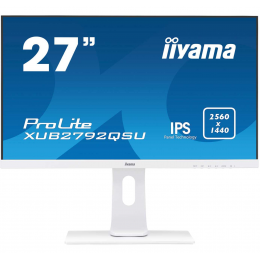 Монитор LCD 27'' [16:9] 2560х1440(WQHD) IPS, nonGLARE, nonTOUCH, 75 Гц, 350cd/m2, H178°/V178°, 1000:1, 5M:1, 1.07B, 5ms, VGA, DVI, HDMI, DP, USB-Hub, Height adj, Tilt, Swivel, Speakers, 3Y, White