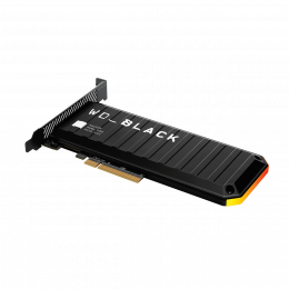 Плата расширения WD_BLACK AN1500 WDS100T1X0L 1ТБ SSD NVMe Add-In Card PCIe Gen3 RGB подсветка