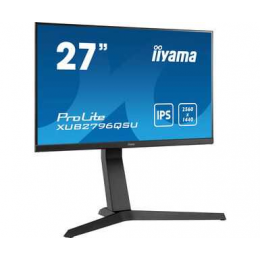 Монитор LCD 27'' [16:9] 2560х1440(WQHD) IPS, nonGLARE, 250cd/m2, H178°/V178°, 1000:1, 80M:1, 16,7 миллионов цветов, 1ms, VGA, HDMI, DP, USB-Hub, Height adj, Pivot, Tilt, Swivel, Speakers, Swivel, 3Y, Black