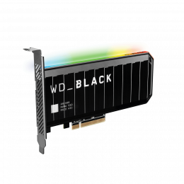 Плата расширения WD_BLACK AN1500 WDS400T1X0L 4ТБ SSD NVMe Add-In Card PCIe Gen3 RGB подсветка