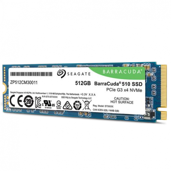 Твердотельный накопитель Seagate BarraCuda 510 SSD ZP512CM30041 512ГБ 3D TLC PCIE M.2 2280