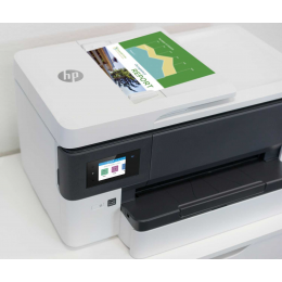 МФУ HP OfficeJet Pro 7720 Wide Format AiO Prntr (A3) Color Ink Printer/Scanner A4/Copier/Fax/ADF, 4800x1200 dpi, 1.2GHz, 512MB, 22/18 ppm, 250 pages tray, Print Duplex, USB+Ethernet+Wi-Fi, duty 30000 pages