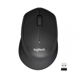 Мышь беспроводная Logitech M330 Silent Plus Black (черная