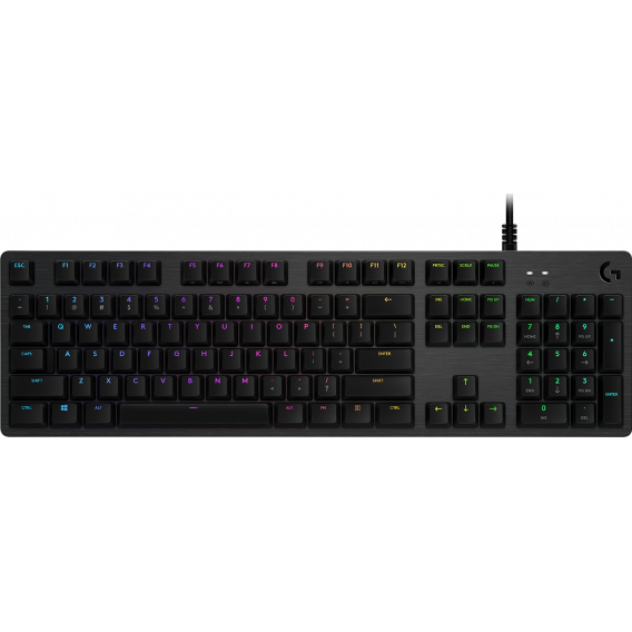 Клавиатура игровая Logitech G512 CARBON LIGHTSYNC RGB Mechanical Gaming Keyboard with GX Brown switches-CARBON-RUS-USB-N/A-INTNL-TACTILE (M/N: Y-U0034)