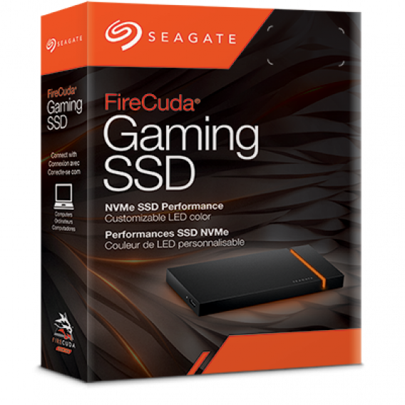 Внешний твердотельный накопитель Seagate STJP1000400 FireCuda Gaming SSD 1TB, NVMe, USB3.2 G2, USB-C, 5Y, black