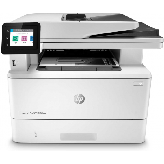 МФУ HP LaserJet Pro MFP M428fdw Printer (A4) , Printer/Scanner/Copier/Fax/ADF, 1200 dpi, 38 ppm, 512 Mb, 1200 MHz, tray 100+250 pages, USB+Ethernet+WiFi, Print + Scan Duplex, Duty cycle 80K pages