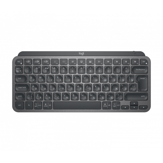 Клавиатура беспроводная Logitech MX Keys Mini Minimalist Wireless Illuminated Keyboard - GRAPHITE - RUS - INTNL (M/N: YR0084)