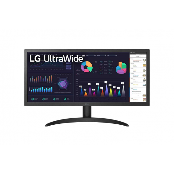 Монитор LCD 26'' 21:9 2560x1080 IPS, 250cd/m2, H178°/V178°, 1000:1, 16.7M, 5ms, 2Y, Черный