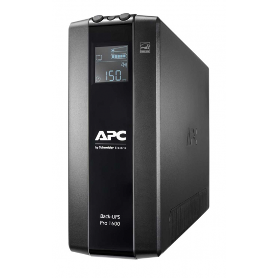 Источник бесперебойного питания APC Back-UPS Pro, Интерактивная, 1600 ВА / 960 Вт, Tower, IEC, LCD, USB, USB