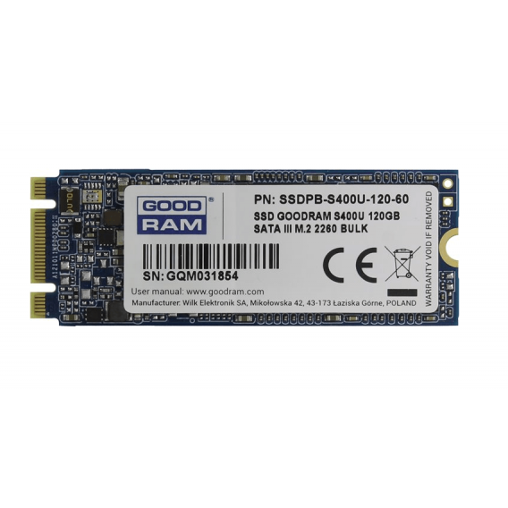 Твердотельный накопитель SSD S400U-120-60 M.2 BULK