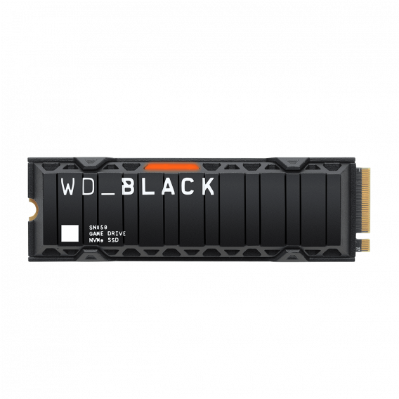 Твердотельный накопитель SSD WD_BLACK SN850 WDS500G1XHE 500ГБ M2.2280 NVMe PCIe Gen4х4(с радиатором) RGB подсветка