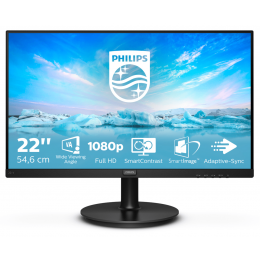 Монитор LCD 21.5'' [16:9] 1920х1080(FHD) VA, nonGLARE, 75 Hz, 250 cd/m2, H178°/V178°, 3000:1, 16.7M, 4ms, VGA, HDMI, Tilt, 3Y, Black