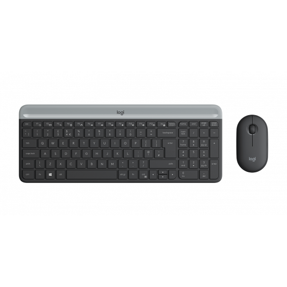 Комплект беспроводной Logitech Slim Wireless Keyboard and Mouse Combo MK470-GRAPHITE - RUS - 2.4GHZ - N/A - INTNL (M/N: Y-R0075 / MR0082 / C-U0010)