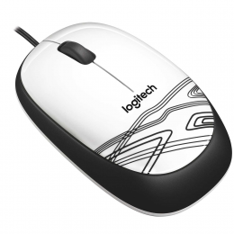 Мышь Logitech M105 White (белая с рисунком