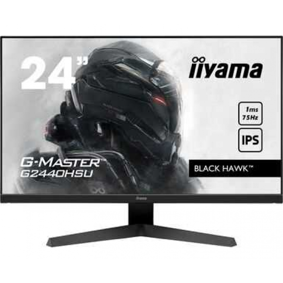 Монитор LCD 23.8'' [16:9] 1920х1080(FHD) IPS, nonGLARE, 250cd/m2, H178°/V178°, 1000:1, 80M:1, 16,7 миллионов цветов, 1ms, HDMI, DP, USB-Hub, Tilt, Speakers, Audio out, 3Y, Black