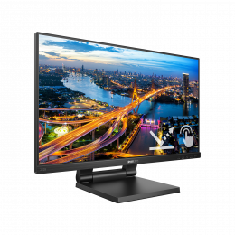 Монитор LCD 21.5'' [16:9] 1920х1080(FHD) IPS, nonGLARE, TOUCH, 75 Hz, 250 cd/m2, H178°/V178°, 1000:1, 50М:1, 16.7M, 4ms, VGA, HDMI, DP, USB-Hub, Height adj, Tilt, Speakers, 3Y, Black