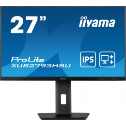 Монитор LCD 27" ETE IPS-panel, 1920x1080, 300 cd/m, 15cm Height Adj. Stand, Speakers, HDMI, DisplayPort, 4ms, USB-HUB 2x3.0