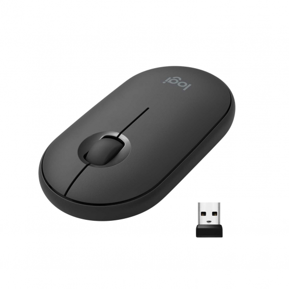 Мышь беспроводная Logitech Pebble M350 Graphite (M/N: MR0075 / C-U0010)