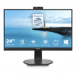 Монитор LCD 23,8'' 16:9 1920х1080 IPS, nonGLARE, 250cd/m2, H178°/V178°, 1000:1, 50М:1, 16,7M Color, 5ms, VGA, HDMIx2, DP, USB-C, Pivot, Tilt, HAS, Speakers, 3Y, Black