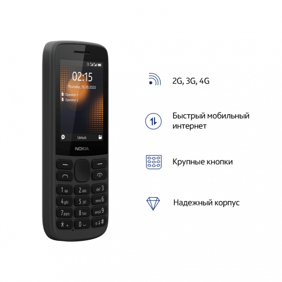 NOKIA 215 DS TA-1272 BLACK