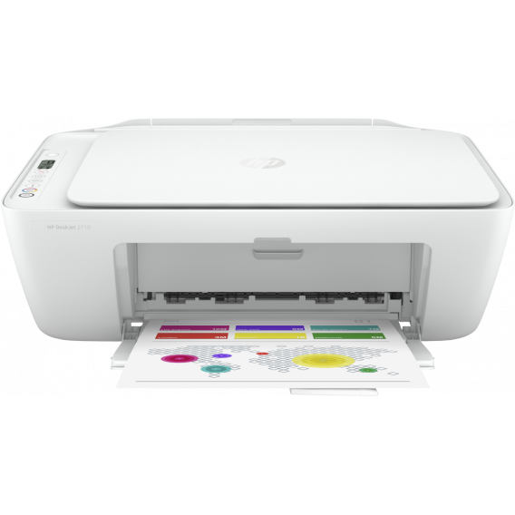 МФУ HP 5AR83B DeskJet 2710 All-in-One Printer (A4) Color Ink Printer/Scanner/Copier 1200 x 1200 dpi 7/5 ppm. USB 2.0  duty cycle 1000 pages