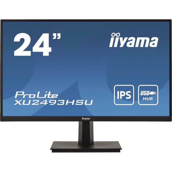 Монитор LCD 23.8'' 16:9 1920х1080(FHD) IPS, nonGLARE, 250cd/m2, H178°/V178°, 1000:1, 80М:1, 16.7M, 4ms, VGA, HDMI, DP, USB, Tilt, Speakers, 3Y, Black