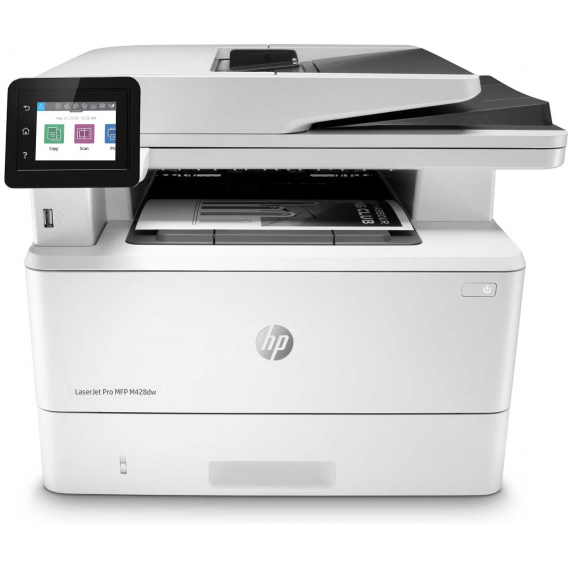 МФУ HP LaserJet Pro MFP M428dw Printer (A4) , Printer/Scanner/Copier/ADF, 1200 dpi, 38 ppm, 512 Mb, 1200 MHz, tray 100+250 pages, USB+Ethernet+WiFi, Print Duplex, Duty cycle 80K pages, Cart 3 000 page