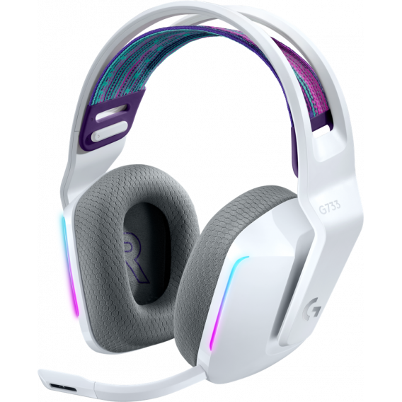 Гарнитура беспроводная игровая Logitech G733 LIGHTSPEED Wireless RGB Gaming Headset - WHITE - 2.4GHZ - N/A - EMEA (M/N: A00125 / A-00080)