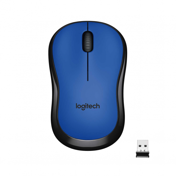 Мышь беспроводная Logitech M220 Silent Blue (синяя, оптическая, 1000dpi, 2.4 GHz/USB-ресивер, бесшумная) (M/N: MR0085 / C-U0010)