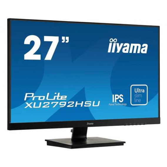 Монитор LCD 27'' [16:9] 1920х1080(FHD) IPS, nonGLARE, 75 Гц, 250cd/m2, H178°/V178°, 1000:1, 80M:1, 16.7M, 4ms, VGA, HDMI, DP, USB-Hub, Tilt, Speakers, 3Y, Black