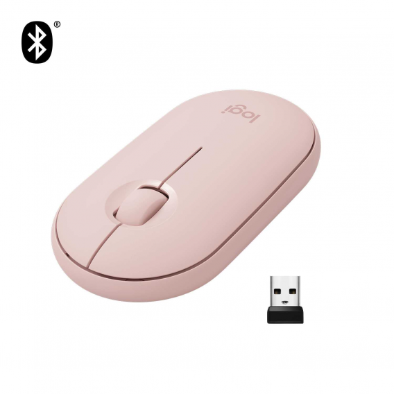 Мышь беспроводная Logitech Pebble M350 Rose (M/N: MR0075 / C-U0010)