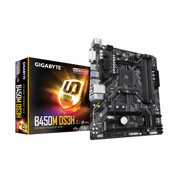 Материнская плата Gigabyte B450M DS3H