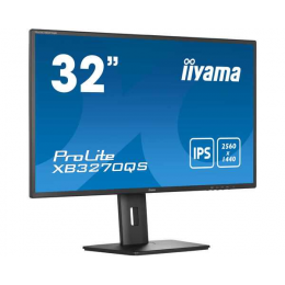 Монитор LCD 31.5'' 16:9 2560х1440(WQHD) IPS, nonGLARE, 300cd/m2, H178°/V178°, 1200:1, 80M:1, 1.07B Color, 4ms, HDMI, DP, Height adj, Tilt, Speakers, Audio out, 3Y, Black