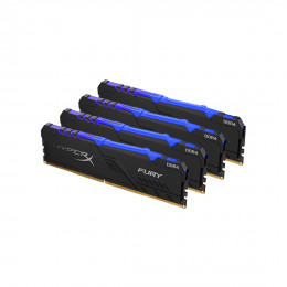 Комплект модулей памяти Kingston HyperX Fury RGB HX432C16FB3AK4/32 DDR4 32G (4x8G) 3200MHz