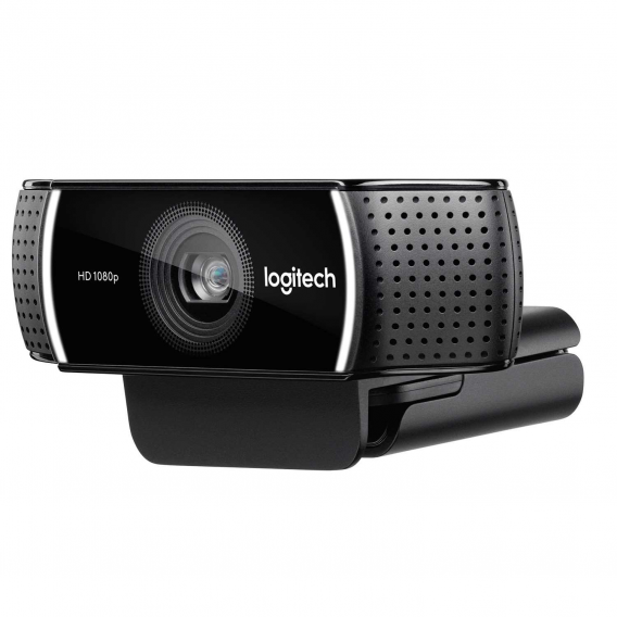 Веб-камера Logitech C922 Pro Stream (Full HD 1080p/30fps, 720p/60fps, автофокус, угол обзора 78°, стереомикрофон, лицензия XSplit на 3мес, кабель 1.5м, штатив) (арт. 960-001088, M/N: V-U0028)