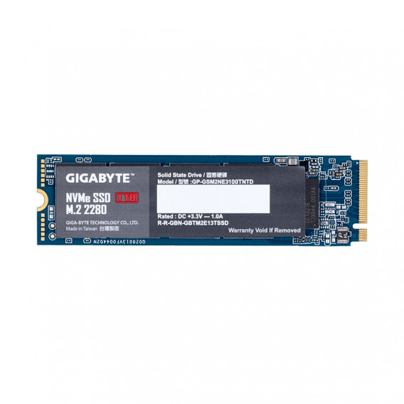 Твердотельный накопитель внутренний Gigabyte GP-GSM2NE3100TNTD 1TB M.2 PCI-E 3.0x4