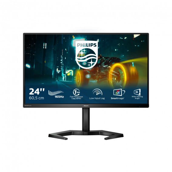 Монитор LCD 23.8'' 16:9 1920х1080(FHD) VA, nonGLARE, 165 Hz, 350 cd/m2, H178°/V178°, 3500:1, 50М:1, 16.7M, 1ms, 2xHDMI, DP, Height adj, Pivot, Tilt, Swivel, Speakers, 3Y, Black